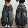 Hip Hop Baggy Jeans - Gray