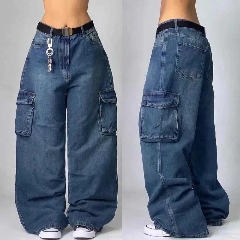 Hip Hop Baggy Jeans - Blue
