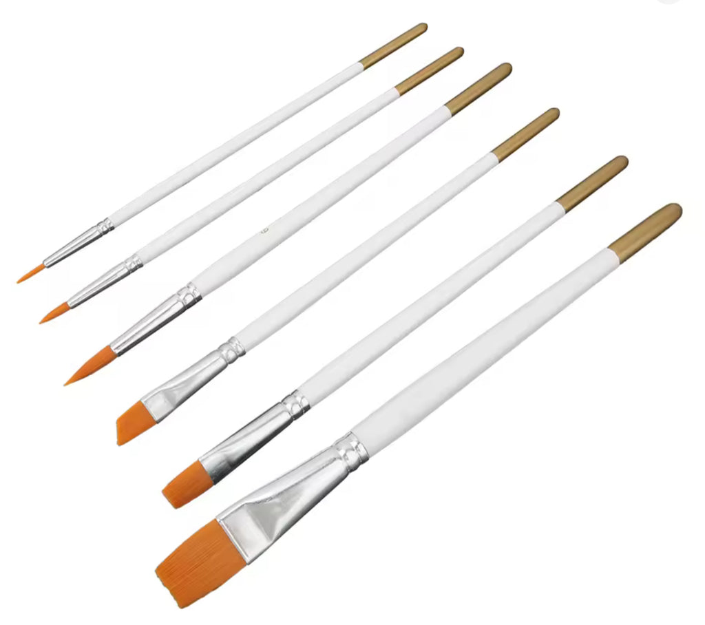 6-Piece Face & Body Paint Brush Set (1)