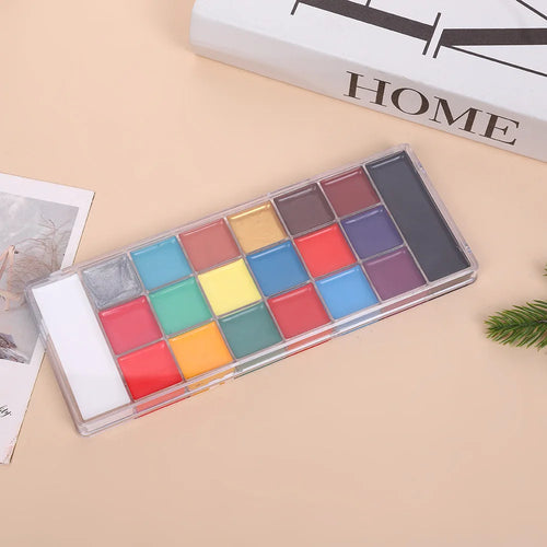 20-Color Face & Body Paint Oil Palette