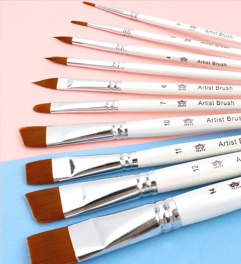 10-Piece Professional Face Painting Brush Set